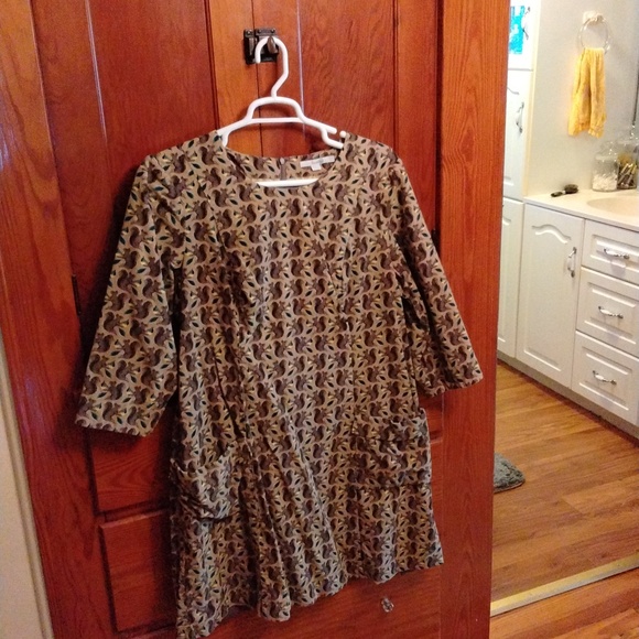 Boden squirrel corduroy tunic dress - Picture 1 of 4